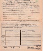 Österreich - 1 S. Portomarke Formular zur begünstigten Abhebung Wien 1946