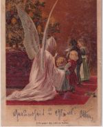 Österreich - 5 H. FJ Weihnachtskarte Bahnpost FPA No.9 Triest - Wien 1900