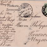 Österreich/B&H - 5 H. Doppeladler Karte n. UNGARN KuK Milit.Post Foca 1906