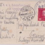 Österreich/Feldpost - 10 H. Feldpostkarte Kragujevac - Budapest - Pozsony 1915