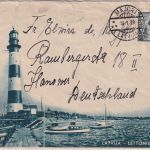 Lettland - 35 S. Staatsgründung illustr. Briefumschlag Majori - Hannover 1939