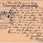 Schweiz - Chocolat Suchard Kamele Pyramiden priv Zudruck Ganzsache Chevroux 1903