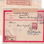 Ungarn/Rumänien - 35 K. Einschreibe-Ganzsache + Zusatz Bozovivs - Hamburg 1916
