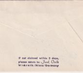 Schweiz - Air France Erstflug Caravelle München Paris Zuleitungspost 2.1.60