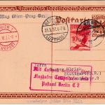 Österreich - Erstflug Wien-Prag-Berlin 1927 Beethoven Sonder-Ganzsache+Zusatz