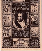 Österreich - Erstflug Wien-Gleiwitz-Breslau 1927 Beethoven Sonder-GA+Zusatz
