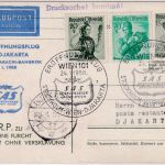 Österreich - 1 S. Trachten Privatganzsache ERP-Wanderausst. SAS-Erstflug 1958