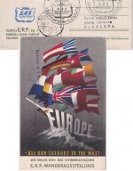 Österreich - 1 S. Trachten Privatganzsache ERP-Wanderausst. SAS-Erstflug 1958