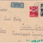 Slowakei - 2+1 Ks. Flugpostausg. Luftpostbrief Banska Bystrica - Eisleben 1943