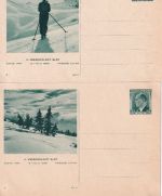 Tschechoslowakei - 10. Sokol Winterspiele 8 Bildganzsachen ungebraucht