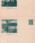 Tschechoslowakei - 10. Sokol Winterspiele 8 Bildganzsachen ungebraucht