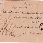 Russland - 2x15 Kop. Romanow Einschreibebrief Vielougne - Forst/Lausitz 1913