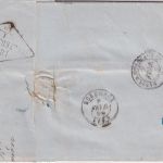 Russland - St. Petersburg 1856 Portobrief n. FRANKREICH (Bordeaux)