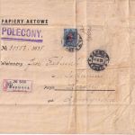 Russland - 14 Kop. Adler Einschreiben-Geschäftspapiere Warschau - Rozany 1911