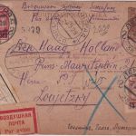 UdSSR - 5 Kop. Ganzsache+Zusatz Lupo-Einschreibekarte n. HOLLAND Leningrad 1929