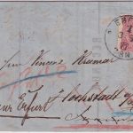 DR - 10 PfgE. Ziffer Irrläuferbrief Erfurt - Hochstadt a/Isar 1877 - mit Inhalt