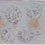 DR - 10 PfgE. Ziffer Irrläuferbrief Erfurt - Hochstadt a/Isar 1877 - mit Inhalt