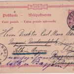 DR - 10 Pfg. K/A Ganzsache/Karte n. NORWEGEN Berlin 1892 - Irrläufer