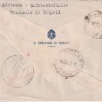 Ital. Libyen - 1,25+1 L. Freimarken Luftpost-Einschreibebrief Tripoli Imola 1938