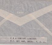Mocambique - 2x3 E. Flugpostausgabe Luftpostbrief i.d. SCHWEIZ Beira 1947