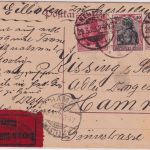 DR - 15 Pfg. Germania Ganzsache+Zusatz Eilkarte Neheim - Hamm 1920