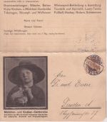 DR - Mühlberg Bekleidung Dresden 3/3 Pfg. Germania Privatganzsache 1913