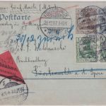 DR - 2+3 Pfg. Germania Ganzsache+Zusatz Nachnahmekarte Göttingen 1907