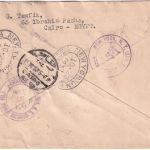 Ägypten - Montreux Medaille Satz Einschreibebrief/FDC n. USA Kairo 15.10.37