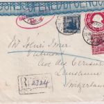 Ägypten - 5 M. Sphinx Ganzsache+Zusatz R-Brief San Stefano/Alexandrien 1916