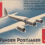 Niederl. Indien - 1. Postsonderflug Den Haag Bandoeng u. retour 1933 Sonderkarte