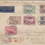 Niederl. Indien - Medan 1931 Luftpost-Einschreibebrief i.d. SCHWEIZ (St. Gallen)