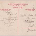 Ceylon - Colombo Upper Chatham Street sw-AK gelaufen 1910