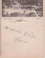 Ceylon - 2+5 C. Victoria Karte n. ÖSTERREICH Colombo - Wien 1898