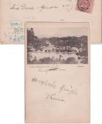 Ceylon - 2+5 C. Victoria Karte n. ÖSTERREICH Colombo - Wien 1898