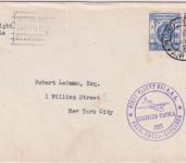 Hongkong - PanAm Erstflug Hong Kong Manila Luftpostbrief n. USA 1937