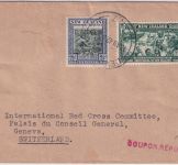 Neuseeland - 2 1/2+1/2 P. Jahrhunderfeier Zensurbrief id. SCHWEIZ Devonport 1942