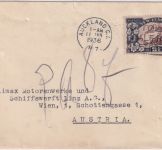Neuseeland - 2 1/2 P. Mount Cook Brief n. ÖSTERREICH Auckland Jan 11, 1936 (!!)