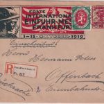 DR-Infla - Int. Einfuhrmesse Frankfurt aM. Privatganzsache/R-Drucksache 1919