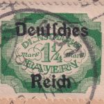 DR-Infla - 30 Pfg. By-Abschied/DR Ganzsache+Zusatz Karlstadt - Würzburg 9.2.23