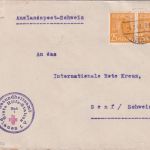 All.Bes. - 2x25 Pfg. Arbeiter Brief id. SCHWEIZ Plauen - Genf (Rotes Kreuz) 1948