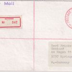 PNG - Kavieng 1978 Barfrankierung Luftpost-Einschreibebrief n. Springe