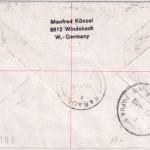 PNG - 70 T. Flugzeuge u.a. Einschreibebrief Relief No.2 - Springe 1988