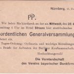 Bayern - 2 Pfg. Rauten Ganzsache/Ortskarte m. priv. Zudruck Nürnberg 1901