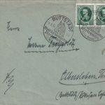 DR - Buttstädt 1936 "Stadt d. berühmten Pferdemärkte" Handwerbestempel Brief
