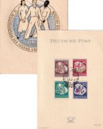 DDR - III. Weltfestspiele Jugend/Studenten amtl. Klappkarte ESST Berlin 3.8.51