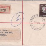 PNG - 30 C. Meeresschnecke Einschreibebrief Kairuku/Relief No. 1 - 20.8.69