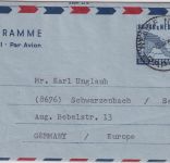 PNG - 10 C. Ganzsache/Aerogramme Relief No. 3 (Kairuku) 16.4.62 n. Schwarzenbach