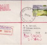 PNG - 40 C. Landschaften Einschreibebrief Boroko/Relief No.1 - Bendigo 29.12.75
