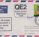 PNG - 35t Flughund Schiffspost/Luftpostbrief Port Moresby - Windsbach 18.3.81