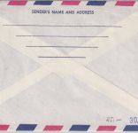 PNG - 35t Flughund Schiffspost/Luftpostbrief Port Moresby - Windsbach 18.3.81